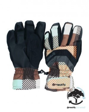 MEATFLY «BRONKO GLOVE» checkers 2 orange