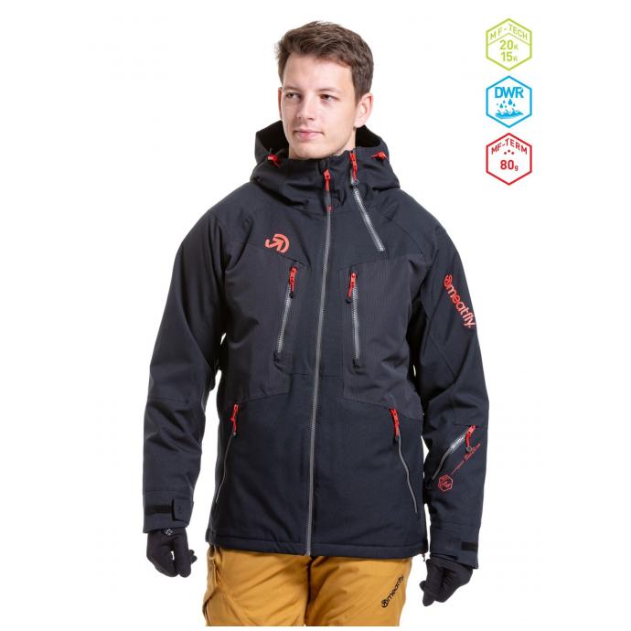 Сноубордическая куртка MEATFLY CRONOS - CRONOS-1-BLACK - Цвет Черный - Фото 1