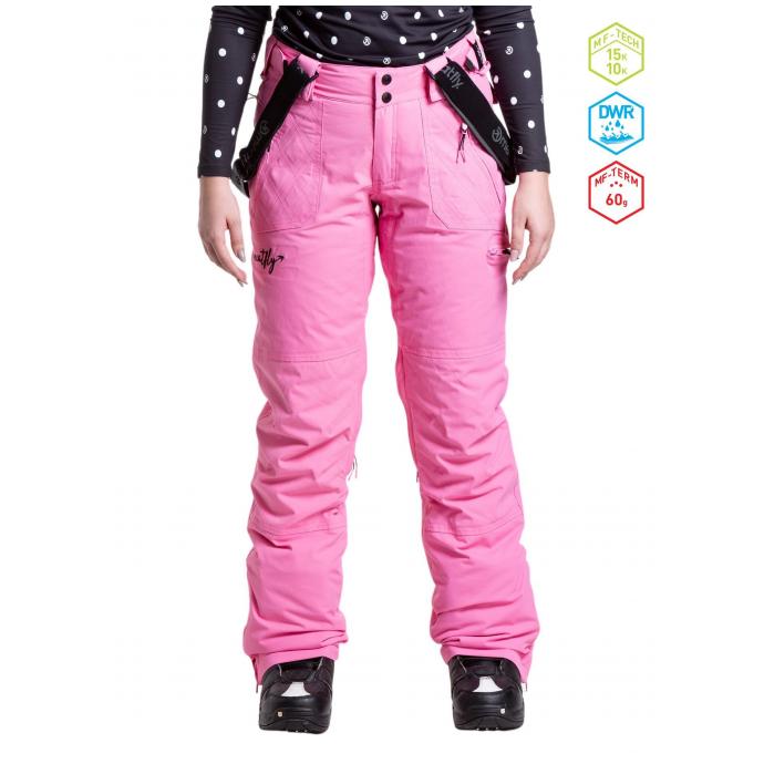 Сноубордические брюки MEATFLY «FOXY PANTS»  - FOXY-1-HOT PINK - Цвет Розовый - Фото 1