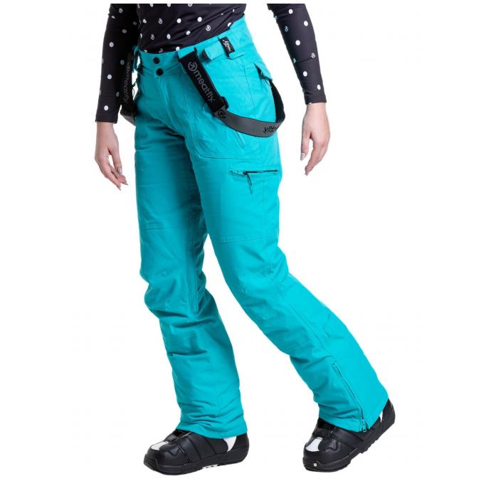Сноубордические брюки MEATFLY «FOXY PANTS»  - FOXY-2-TURQUOISE - Цвет Бирюзовый - Фото 3