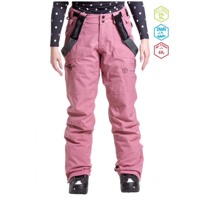 Сноубордические брюки MEATFLY «FOXY PANTS»  - FOXY-4-DUSTY ROSE - Цвет Розовый - Фото 1
