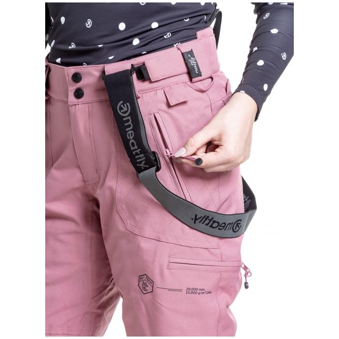 Сноубордические брюки MEATFLY «FOXY PANTS»  - FOXY-4-DUSTY ROSE - Цвет Розовый - Фото 4