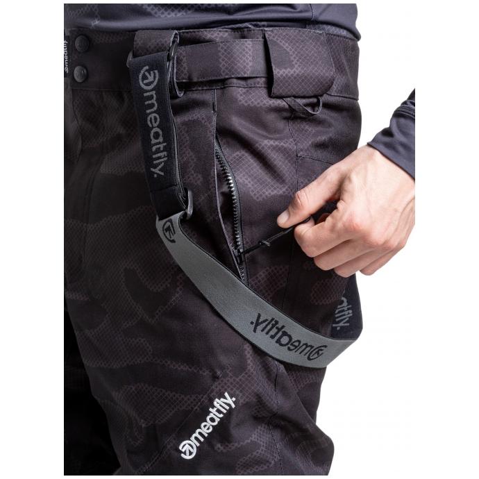 Сноубордические брюки MEATFLY «GHOST PANTS»  - GHOST-1-MORPH BLACK - Цвет Черный - Фото 4