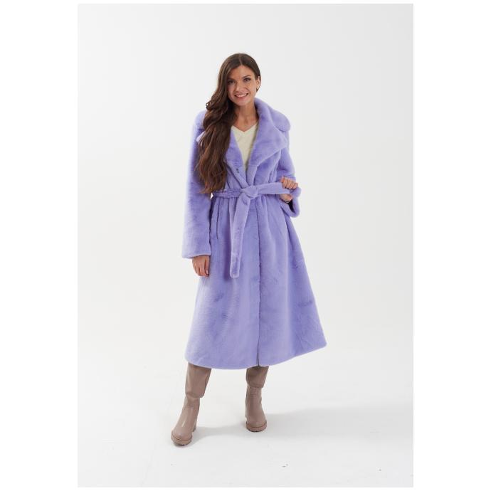 Пальто женское двустороннее VITIA  - 18230-лиловый - Цвет Фиолетовый - Фото 1