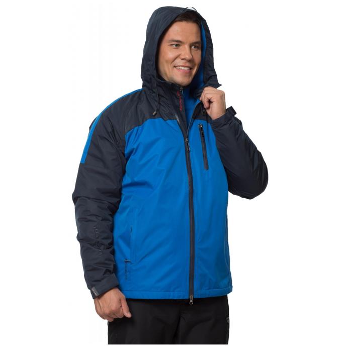 Куртка мужская на флиссовой подкладке (66M-4K-460) - 66M-4K-460 василек с темно-синим - Цвет василек с темно-синим - Фото 2