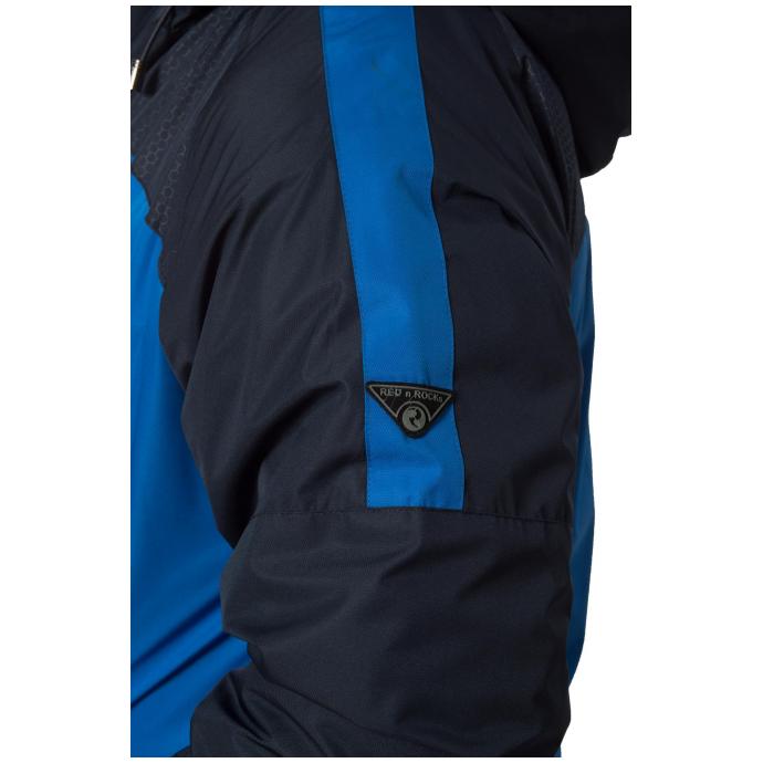 Куртка мужская на флиссовой подкладке (66M-4K-460) - 66M-4K-460 василек с темно-синим - Цвет василек с темно-синим - Фото 4