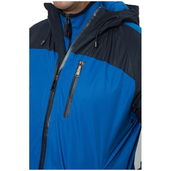 Куртка мужская на флиссовой подкладке (66M-4K-460) - 66M-4K-460 василек с темно-синим - Цвет василек с темно-синим - Фото 5
