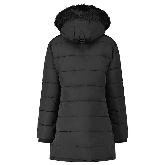 Куртка-парка зимняя женская GEOGRAPHICAL NORWAY «AUTRUCHE» LADY - WW4916F-BLACK - Цвет Черный - Фото 3