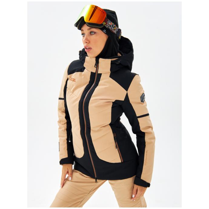 Женская горнолыжная / сноубордическая мембранная куртка Alpha Endless - 423/191_1 - Цвет Бежевый - Фото 11