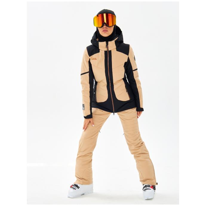 Женская горнолыжная / сноубордическая мембранная куртка Alpha Endless - 423/191_1 - Цвет Бежевый - Фото 10