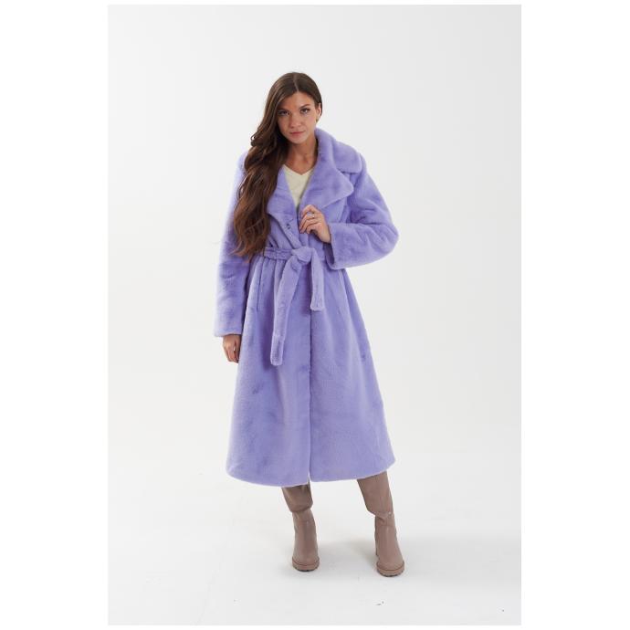 Пальто женское двустороннее VITIA  - 18230-лиловый - Цвет Фиолетовый - Фото 2