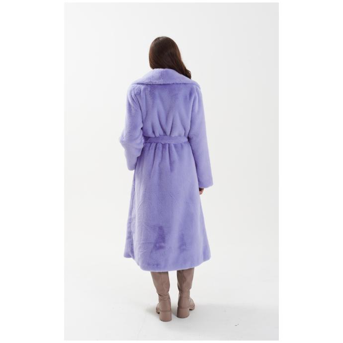 Пальто женское двустороннее VITIA  - 18230-лиловый - Цвет Фиолетовый - Фото 5