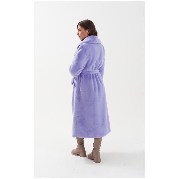 Пальто женское двустороннее VITIA  - 18230-лиловый - Цвет Фиолетовый - Фото 6