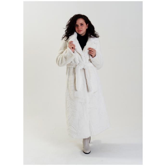 Пальто женское двустороннее VITIA  - 18230-белый - Цвет Белый - Фото 8
