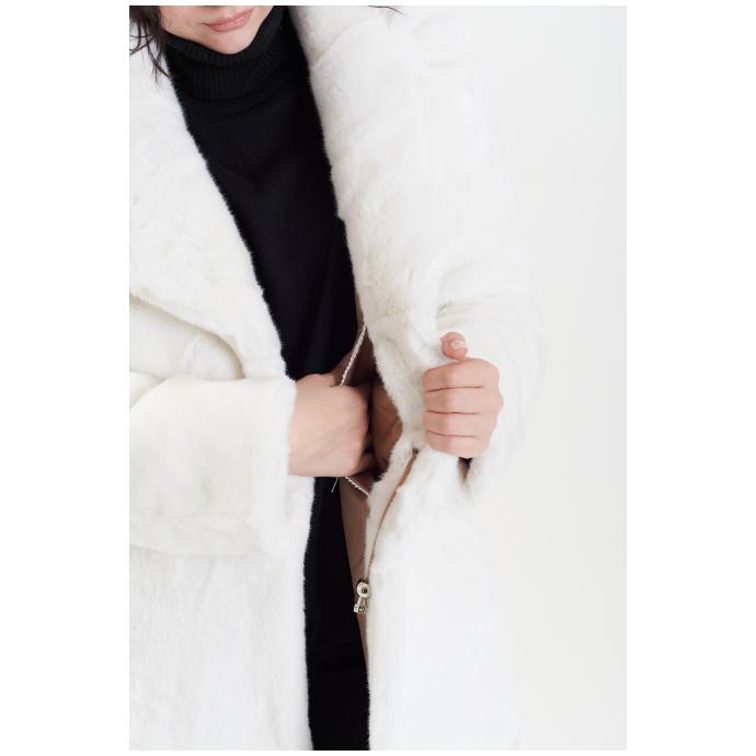 Пальто женское двустороннее VITIA  - 18230-белый - Цвет Белый - Фото 13