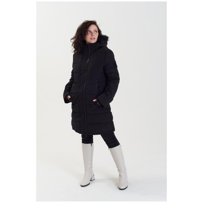 Куртка-парка зимняя женская GEOGRAPHICAL NORWAY «AUTRUCHE» LADY - WW4916F-BLACK - Цвет Черный - Фото 5