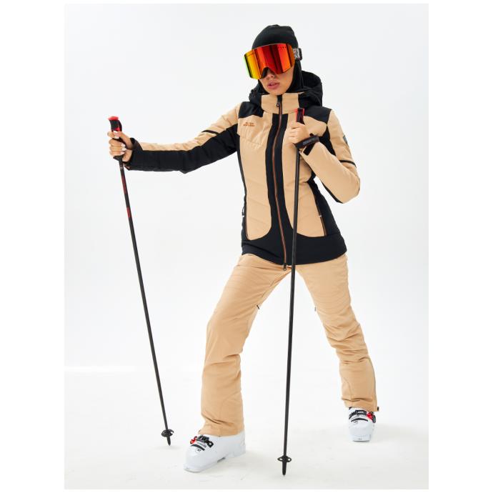 Женская горнолыжная / сноубордическая мембранная куртка Alpha Endless - 423/191_1 - Цвет Бежевый - Фото 8