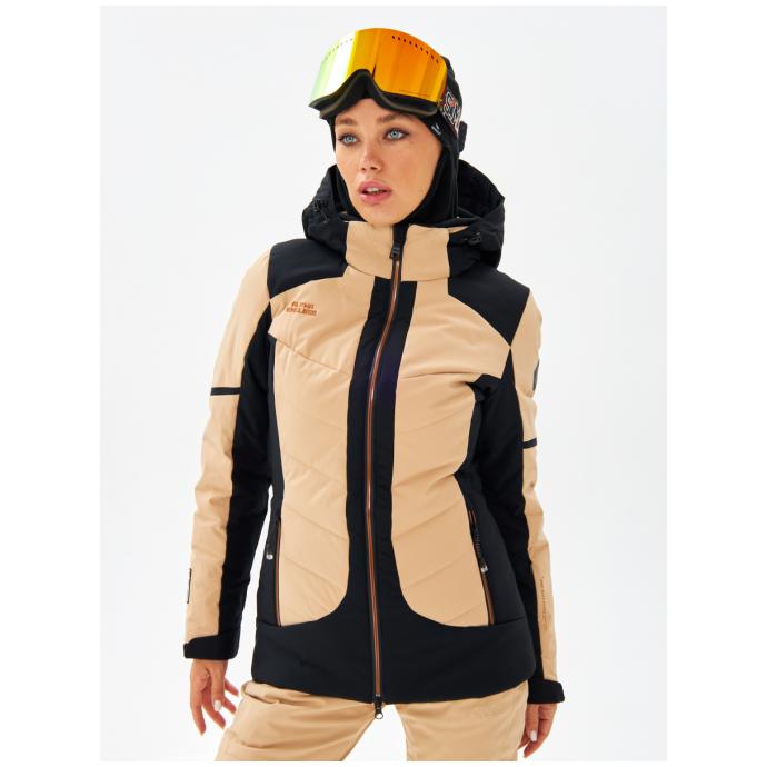 Женская горнолыжная / сноубордическая мембранная куртка Alpha Endless - 423/191_1 - Цвет Бежевый - Фото 14