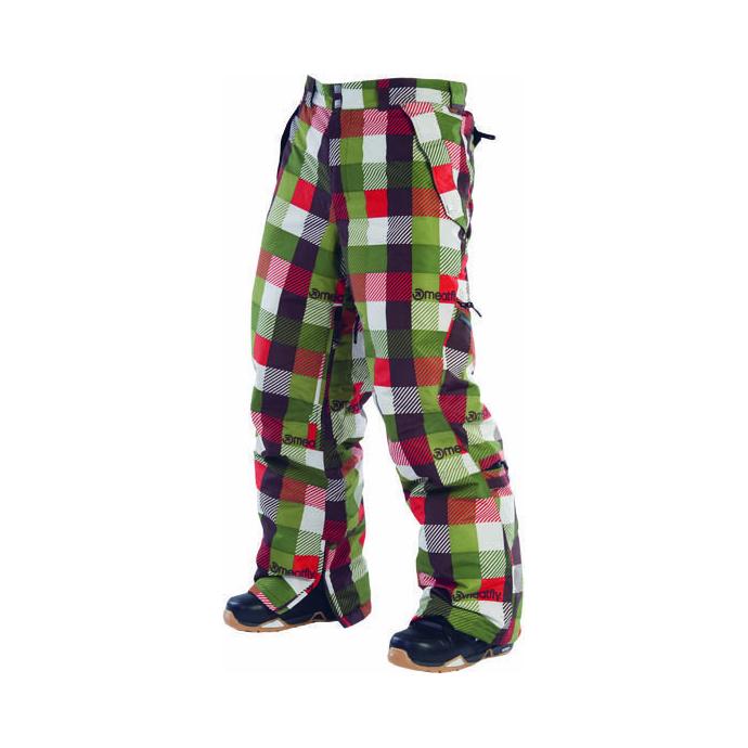 Сноубордические брюки MEATFLY MUERTE stock - MEATFLY “LA MUERTE PNTS” Ch1 green-orange - Цвет Разноцветный - Фото 1