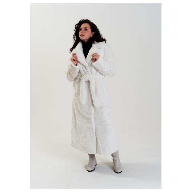 Пальто женское двустороннее VITIA  - Аритикул 18230-белый-XL - Фото 10