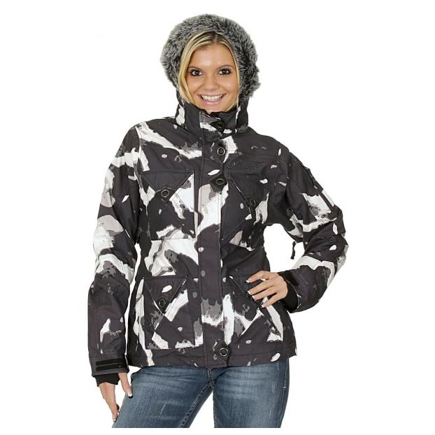 Сноубордическая куртка MEATFLY «MISTIQUE» - Аритикул (XS) Женская сноубордическая куртка MEATFLY «MISTIQUE» neon fox - Фото 1