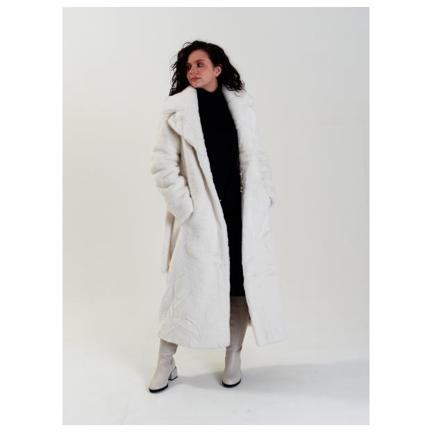 Пальто женское двустороннее VITIA  - Аритикул 18230-белый-XL - Фото 11