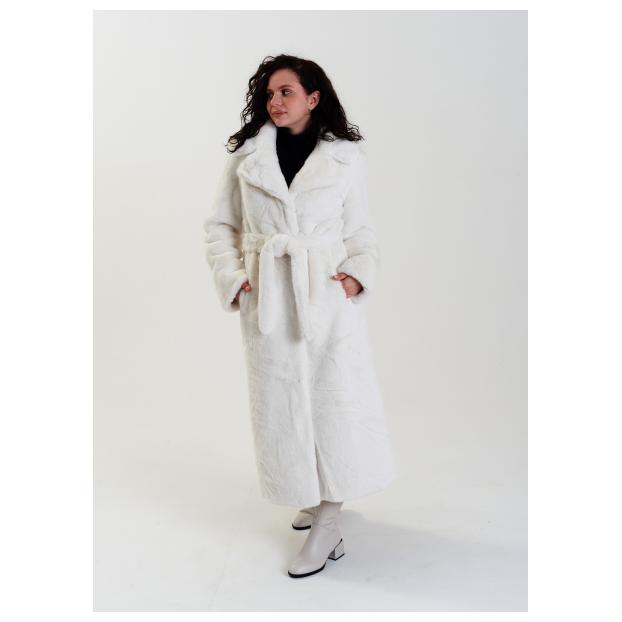 Пальто женское двустороннее VITIA  - Аритикул 18230-белый-XL - Фото 15