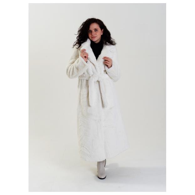 Пальто женское двустороннее VITIA  - Аритикул 18230-белый-XL - Фото 17