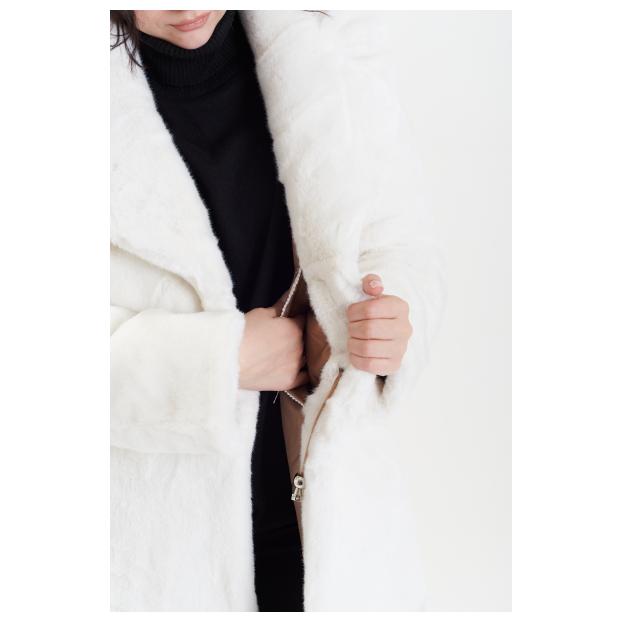 Пальто женское двустороннее VITIA  - Аритикул 18230-белый-XL - Фото 22
