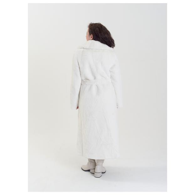 Пальто женское двустороннее VITIA  - Аритикул 18230-белый-XL - Фото 21