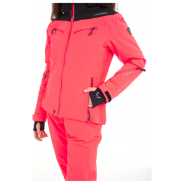 Горнолыжная куртка премиум-класса HYRA «MATT» - Аритикул HLG1252-Bright Pink/Black-40 - Фото 92