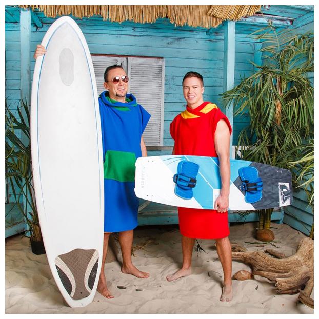 Пончо SURF SILVER - Аритикул Пончо SURF SILVER  (красно-желтое) - Фото 2