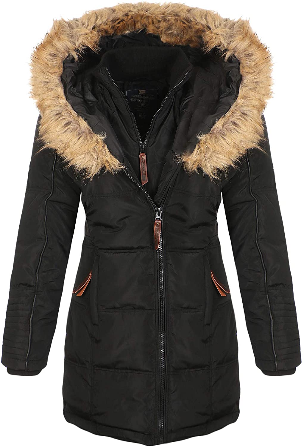 Fur Geographical Norway Damen Jacke Winter Parka Bellissima