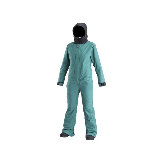 Комбинезон AIRBLASTER WOMEN'S INSULATED FREEDOM SUIT - 80573 AIRBLASTER WOMEN'S INSULATED FREEDOM SUIT  GNU HOT TEAL - Цвет Бирюзовый - Фото 1