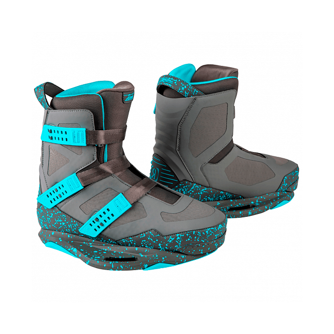 Крепления для вейкборда RONIX SUPREME - 827261 PLUTONIUM / 1.21 CYAN - Цвет PLUTONIUM / 1.21 CYAN - Фото 6