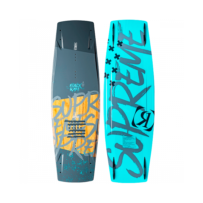 Вейкборд RONIX SUPREME - 118223 - Цвет SPLATTERED GREY & CYAN BLUE - Фото 1