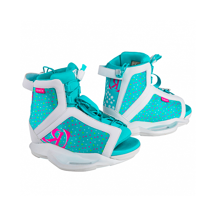 Крепления для вейкборда RONIX August - 827270 WHITE / PINK / BLUE ORCHID - Цвет WHITE / PINK / BLUE ORCHID - Фото 5