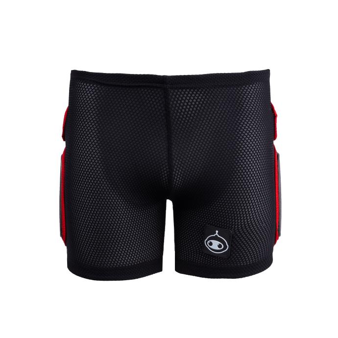 ШОРТЫ ЗАЩИТНЫЕ UFO PADDED PLASTIC SHORTS - 73847 - Цвет Черный, Красный - Фото 1