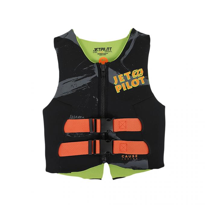 Спасательный жилет неопрен детский Jetpilot Cause Teen ISO 50N Neo Vest Black/Shark S20 - Артикул 2008312*S20 - Фото 1