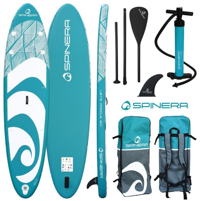 SUP-доска надувная с веслом Spinera Let's Paddle 12'0 Teal HDDS S22 - Артикул 21114 - Фото 2