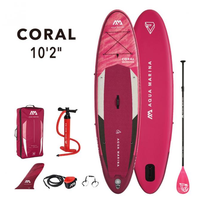 SUP-доска надувная с веслом AQUA MARINA Coral 10'2" S22 - Артикул BT-22COP - Фото 7