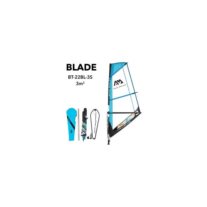 Парус для виндсерфа AQUA MARINA Blade 3 м² Sail Rig Package S22 - Артикул BT-22BL-3S - Фото 3