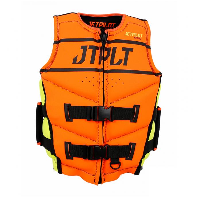 Спасательный жилет для гидроцикла неопрен мужской Jetpilot Matrix Race PWC Neo Vest ISO 50N Orange/Yellow S20 - Артикул 200310*S20 - Фото 1