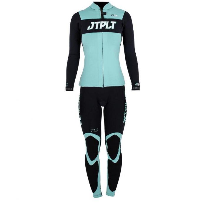 Гидрокостюм женский длинный без рукавов+гидрокуртка на молнии Jetpilot RX Jane/Jacket Black/Teal S22 - Артикул 220650 - Фото 1