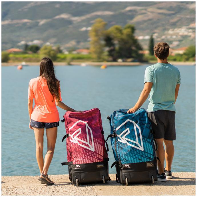Сумка-рюкзак на колёсах AQUA MARINA Premium Luggage Bag 90L Raspberry S22 - Артикул B0303634 - Фото 2