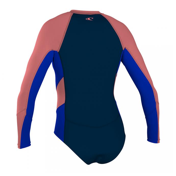 Гидрокостюм женский короткий длинный рукав O'NEILL WMS SUPERLITE L/S BOOTY SPRING SLATE/TAHITNBLU/CORAL (DM6) - Артикул 4910S DM6*S17 - Фото 2