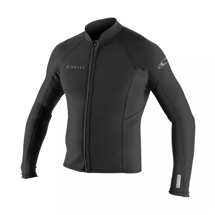 Гидрокуртка мужская на молнии O'Neill REACTOR-2 2MM FRONT ZIP JACKET BLACK/BLACK S21 - Артикул 5046 A00*S21 - Фото 1