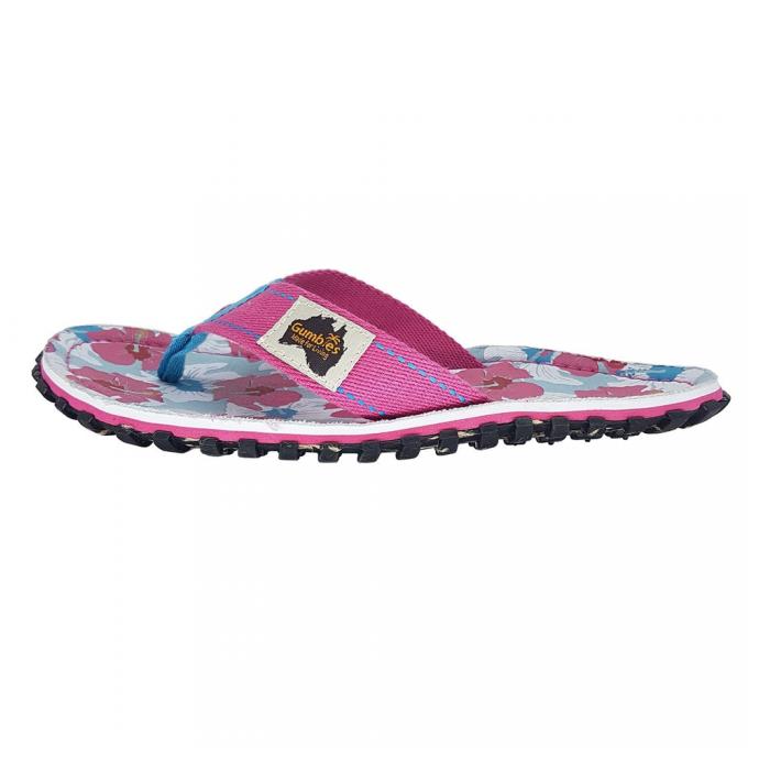 Шлепки женские Gumbies Flip Flop MIXED HIBISCUS S18 - Артикул G/IS/MHIB*S18 - Фото 3