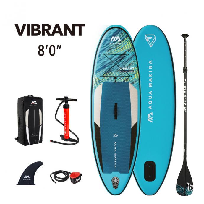 SUP-доска надувная юношеская с веслом AQUA MARINA Vibrant 8'0" S22 - Артикул BT-22VIP - Фото 8