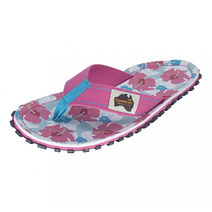 Шлепки женские Gumbies Flip Flop MIXED HIBISCUS S18 - Артикул G/IS/MHIB*S18 - Фото 2